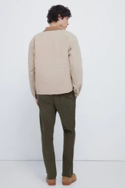 Springfield Pantalón chino micro pana slim fit kaki Online