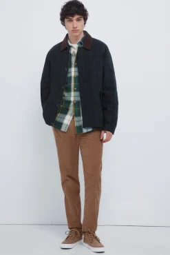 Springfield Pantalón chino micro pana slim fit beige Hot