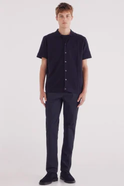 Springfield Pantalón chino microestampado slim fit azul Best