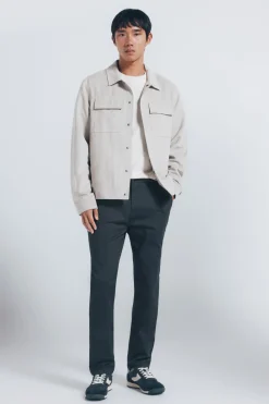 Springfield Pantalón chino microestampado slim fit kaki Best