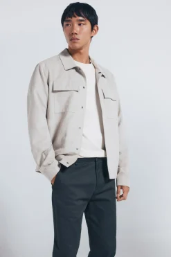 Springfield Pantalón chino microestampado slim fit kaki Best