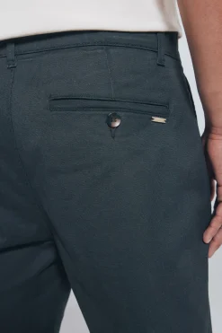 Springfield Pantalón chino microestampado slim fit kaki Best