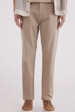 Springfield Pantalón chino microestampado slim fit nude Hot