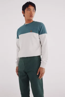 Springfield Pantalón chino microestampado slim fit verde Best