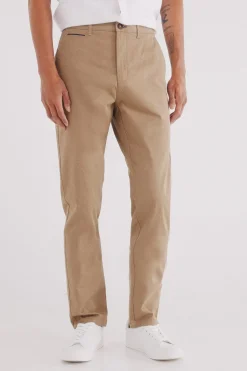 Springfield Pantalón chino microestampado slim fit beige Hot