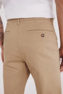 Springfield Pantalón chino microestampado slim fit beige Hot