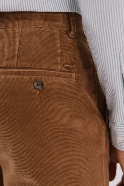 Cortefiel Pantalón chino pana Marr&oacute;n Sale