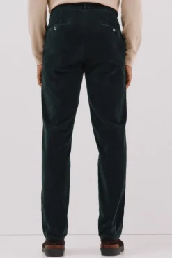 Cortefiel Pantalón chino pana Verde oscuro Hot