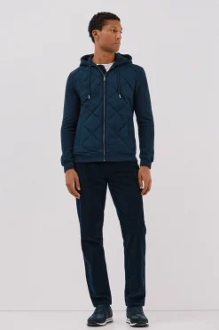 Cortefiel Pantalón chino pana Azul marino