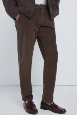 Springfield Pantalón chino pana lavada comfort slim fit estampado Best