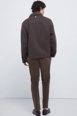 Springfield Pantalón chino pana lavada comfort slim fit estampado Best