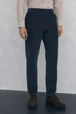 Pedro del Hierro Pantalón chino pana ligera slim fit Gris Online