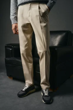 OOTO Pantalón chino pinzas Beige Online