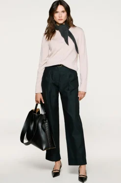 Selected Pantalón chino pinzas. Negro