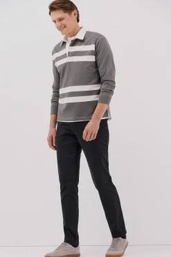 Cortefiel Pantalón chino print slim Negro Online