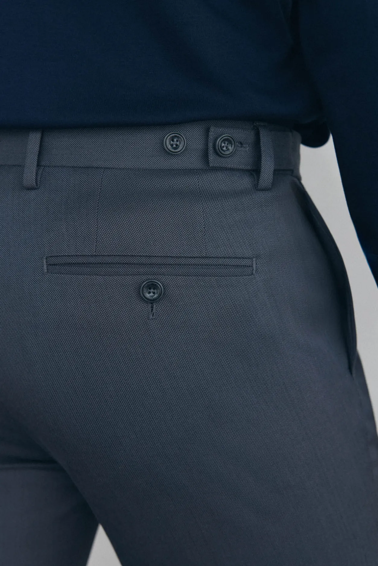 Pedro del Hierro Pantalón chino print slim Gris Sale