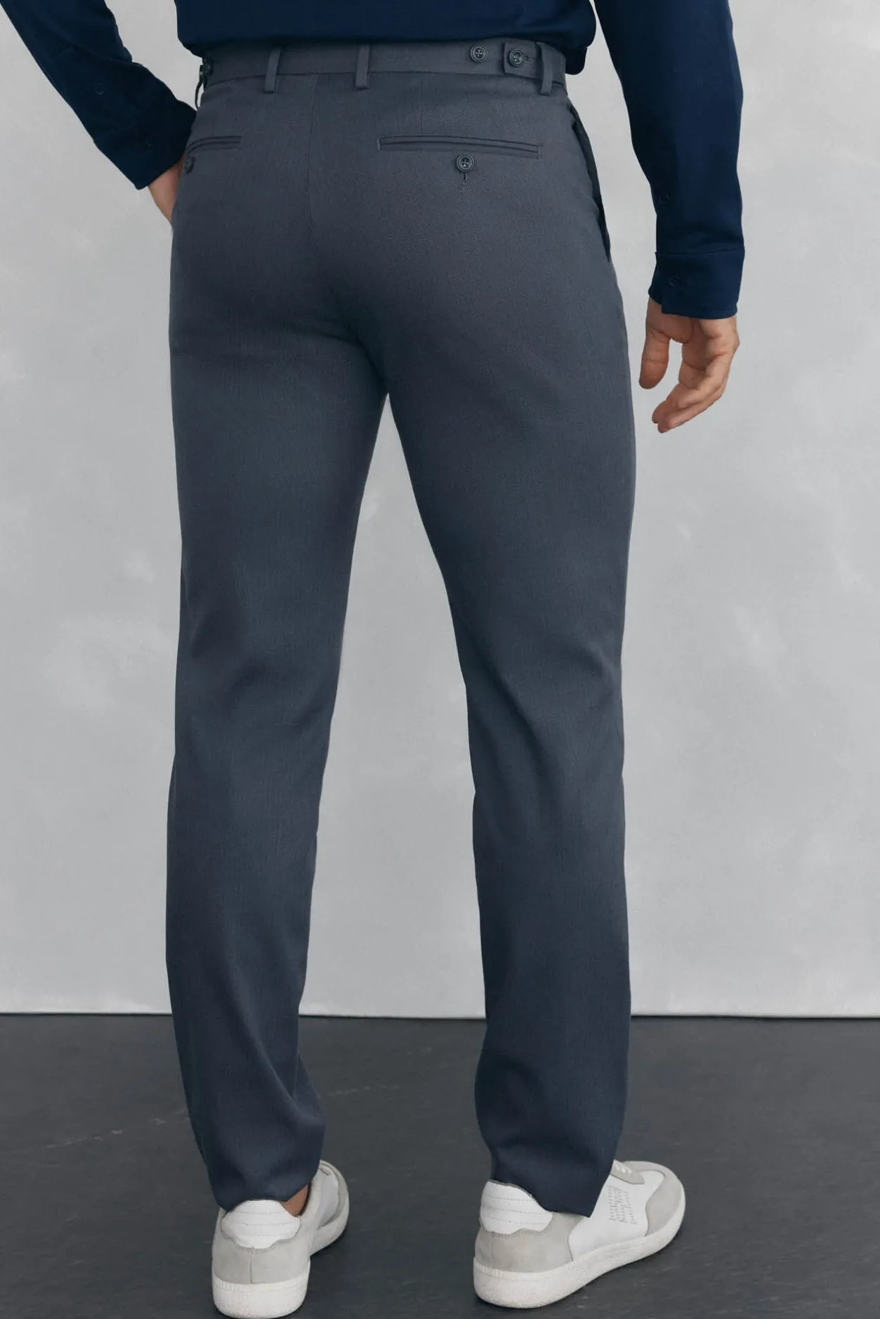 Pedro del Hierro Pantalón chino print slim Gris Sale