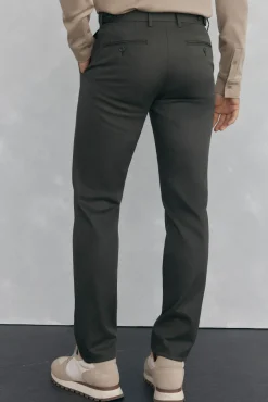 Pedro del Hierro Pantalón chino print slim Verde Hot