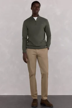Pedro del Hierro Pantalón chino print slim fit Beige Discount