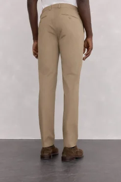 Pedro del Hierro Pantalón chino print slim fit Beige Discount