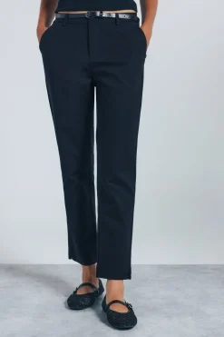 Springfield Pantalón chino recto negro Hot