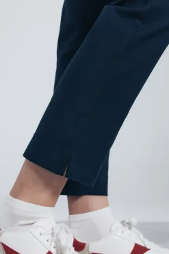 Springfield Pantalón chino recto azul Hot