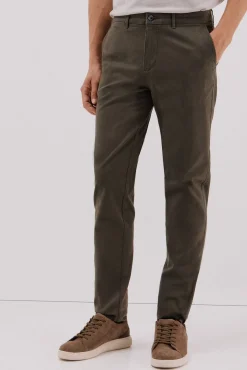 Cortefiel Pantalón chino regular fit Kaki Outlet
