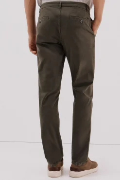 Cortefiel Pantalón chino regular fit Kaki Outlet