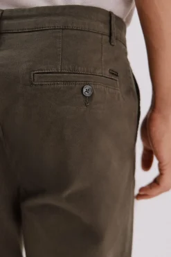 Cortefiel Pantalón chino regular fit Kaki Outlet