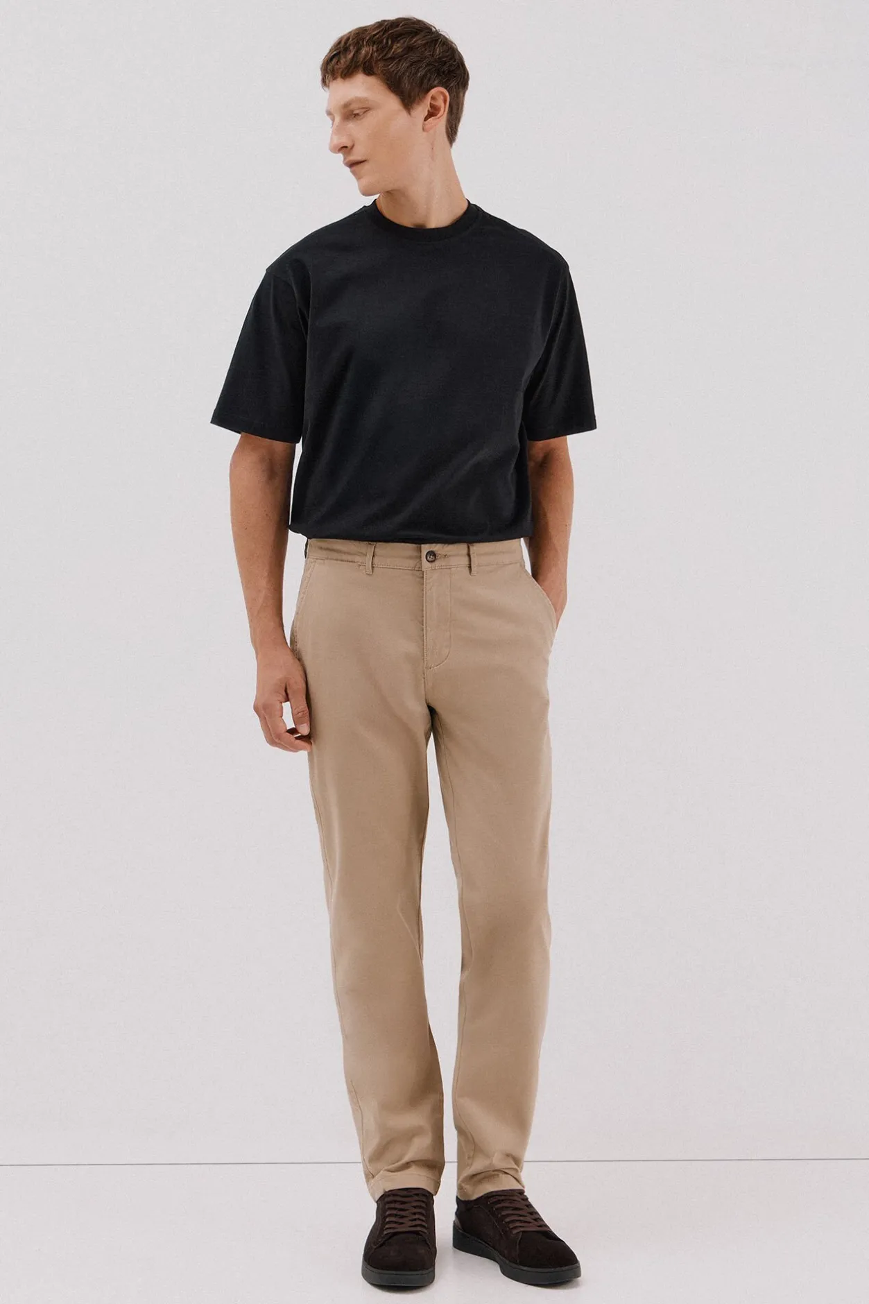 Cortefiel Pantalón chino regular fit Beige Discount