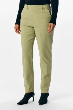Object Pantalón chino sarga Verde Discount