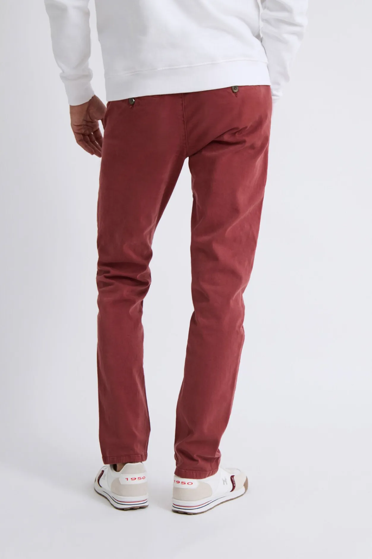 Williot Pantalón Chino Slim Granate Clearance