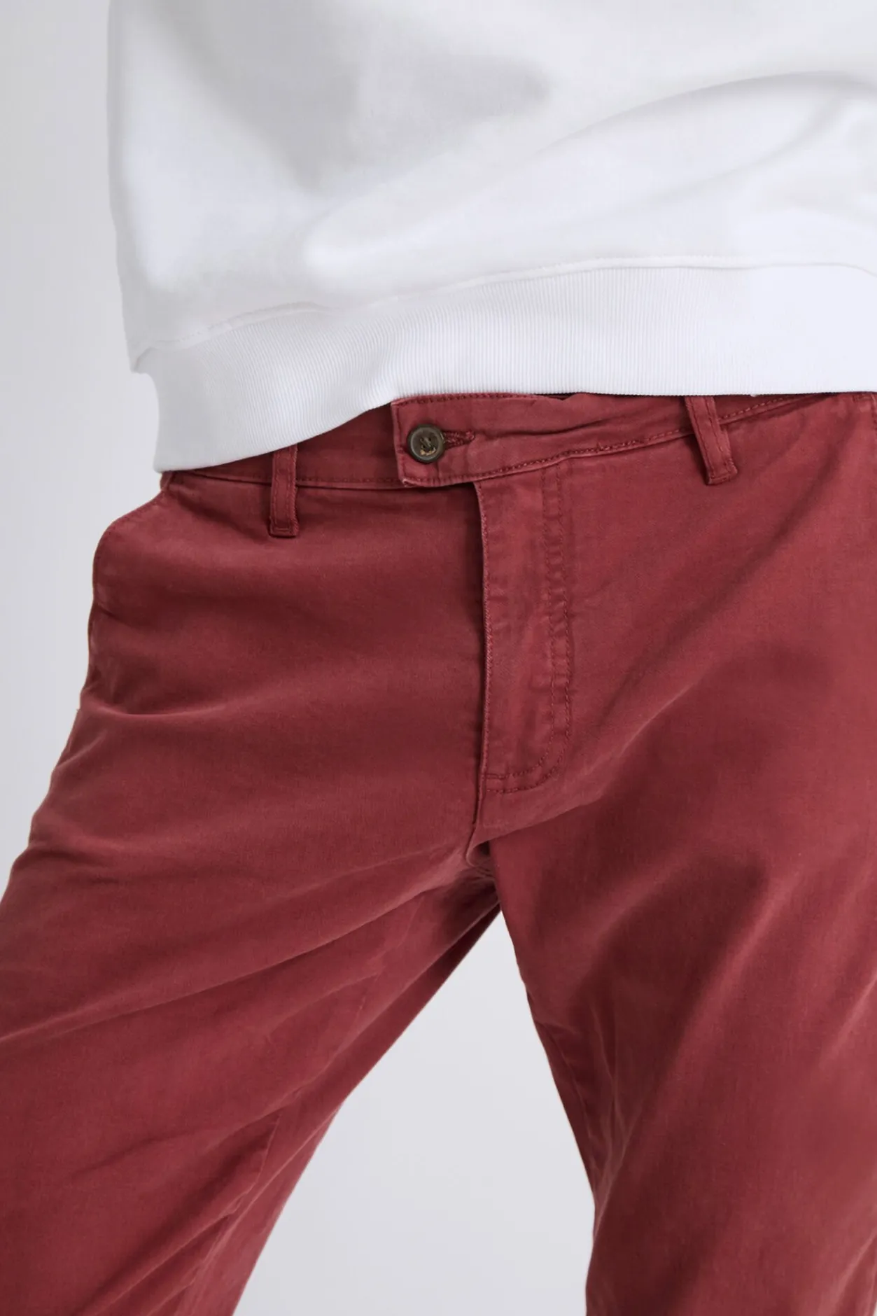 Williot Pantalón Chino Slim Granate Clearance