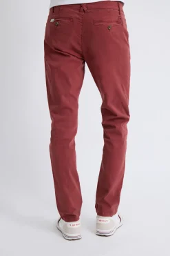 Williot Pantalón Chino Slim Granate Clearance