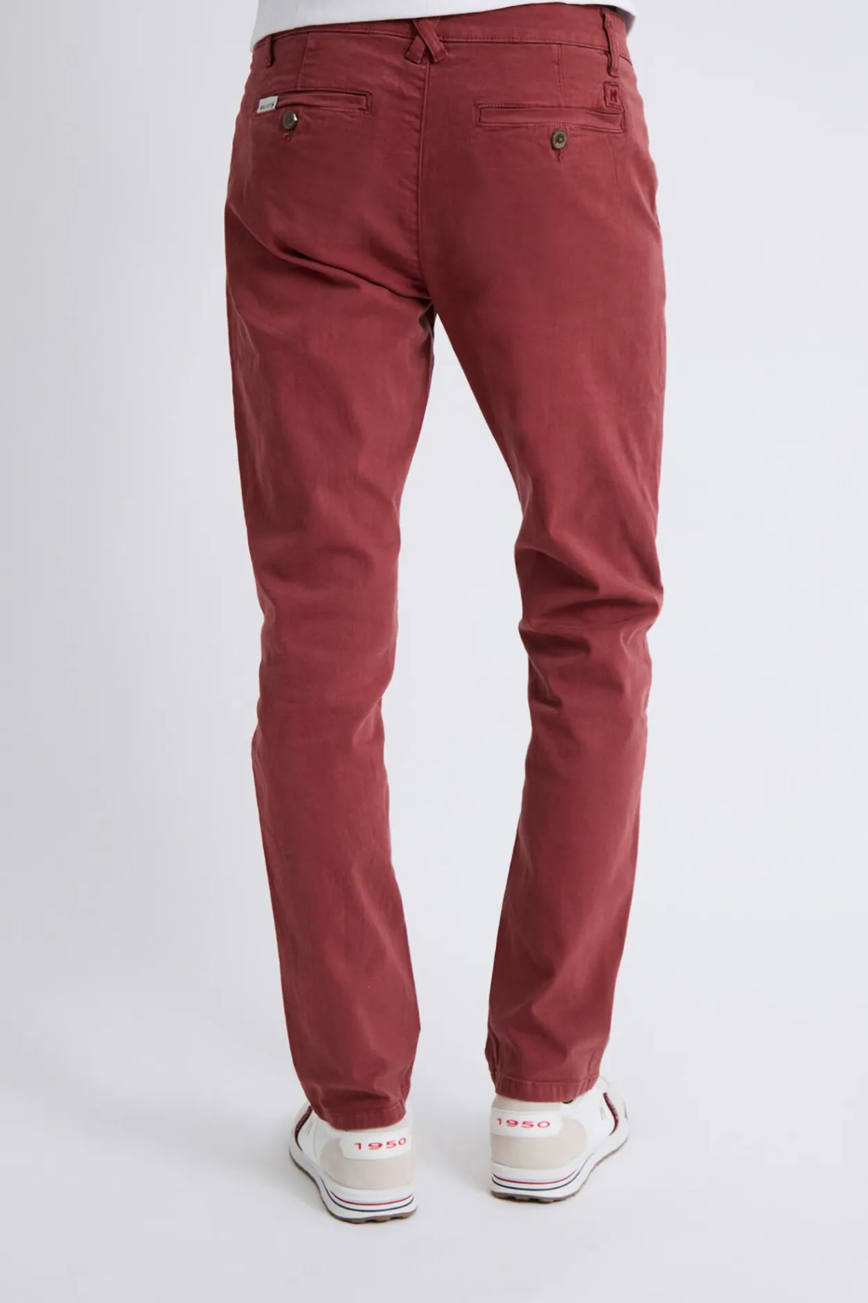 Williot Pantalón Chino Slim Granate Clearance