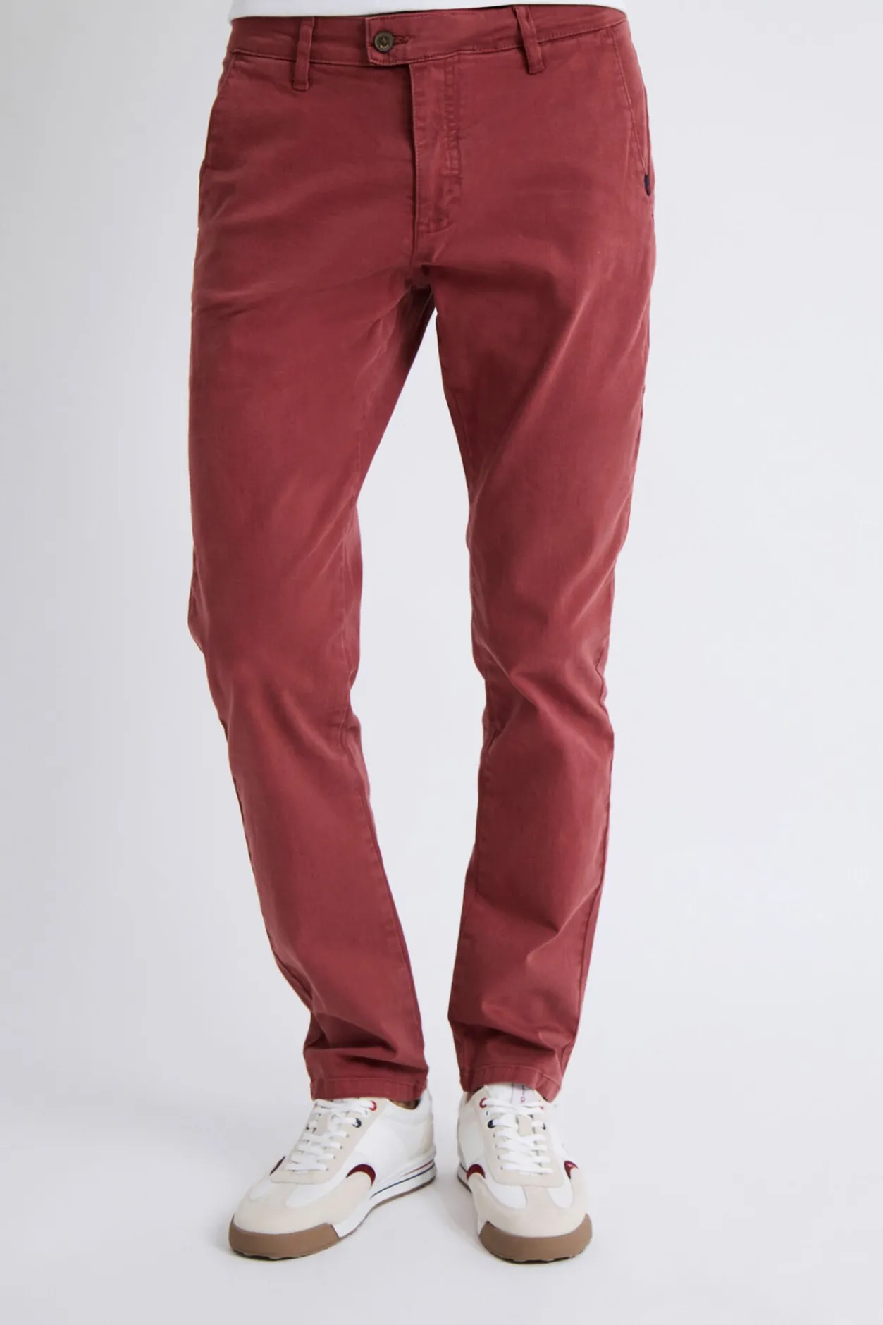 Williot Pantalón Chino Slim Granate Clearance