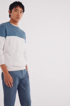 Springfield Pantalón chino slim fit azul Discount