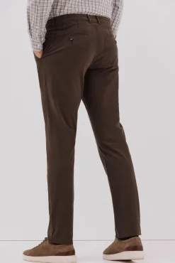 Cortefiel Pantalón chino slim fit Marr&oacute;n oscuro Clearance