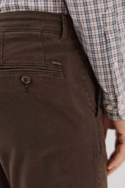 Cortefiel Pantalón chino slim fit Marr&oacute;n oscuro Clearance