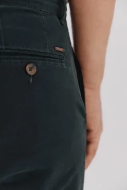 Cortefiel Pantalón chino slim fit Verde oscuro Hot