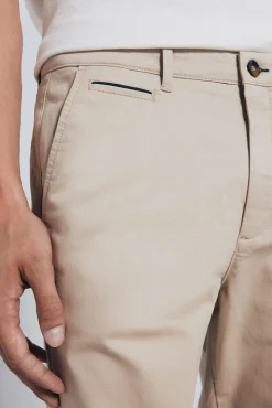 Springfield Pantalón chino slim fit beige Hot