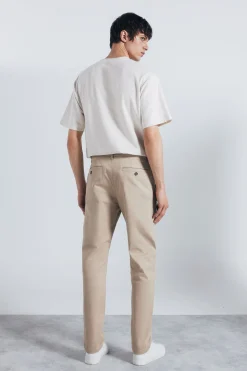 Springfield Pantalón chino slim fit beige Hot