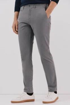 Cortefiel Pantalón chino slim fit Gris Discount