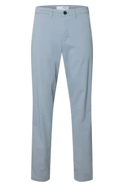 Selected Pantalón chino Slim Fit confeccionado con algodón orgánico Azul Outlet