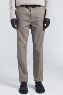 Springfield Pantalón chino vestir comfort slim fit nude Clearance