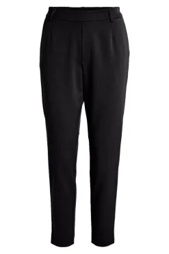 Vila Pantalón cintura elástica Negro Hot