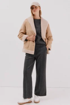 Cortefiel Pantalón comfort Gris oscuro Sale