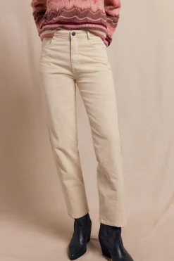 Slowlove Pantalón Corduroy Cuts Marfil New