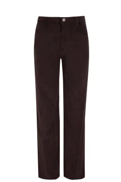 Slowlove Pantalón Corduroy Cuts Marr&oacute;n oscuro Hot