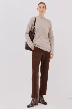 Cortefiel Pantalón cremalleras Marr&oacute;n oscuro New